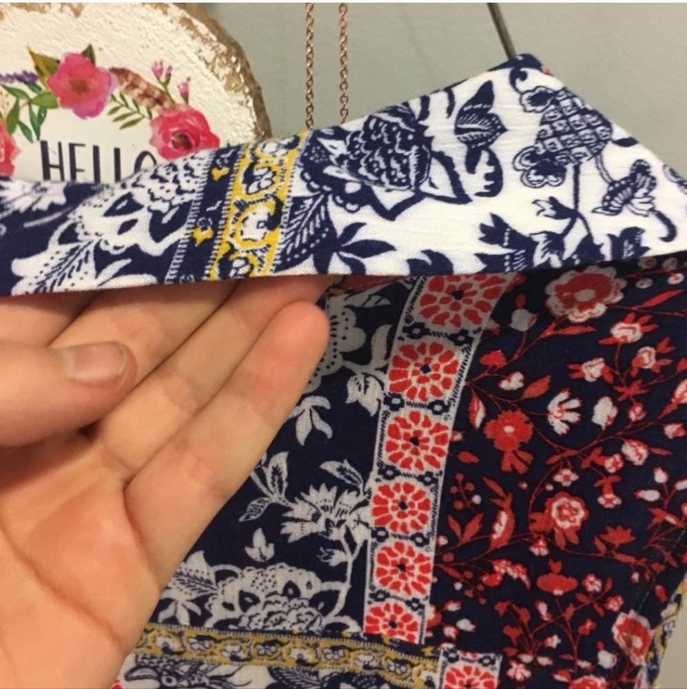 Francesca's Collections Asymmetrical Patchwork Dr… - image 4